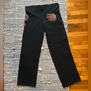 RocaWear Patches & Flare Low-Rise Yoga Lounge Pants